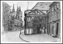 Sessions House & The Guildhall, Northampton Art Print Unframed