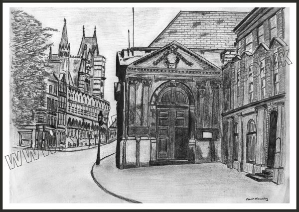 Sessions House & The Guildhall, Northampton Art Print Unframed