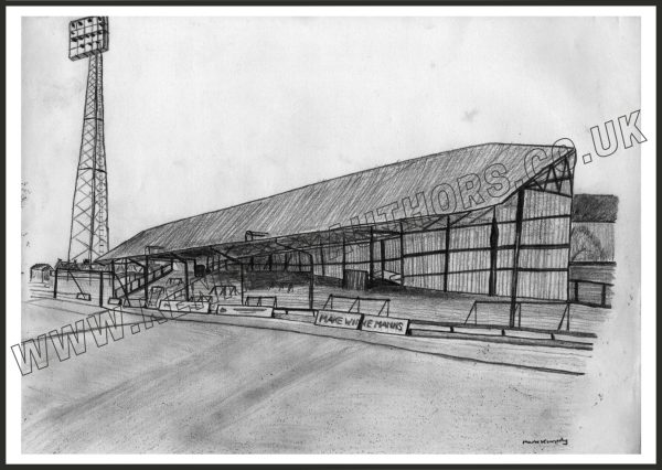 The Hotel End, County Ground, Northampton Art Print Unframed